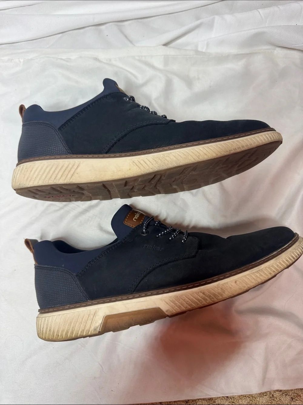 Rieker Men’s Navy Casual Lace-Up Shoes. Size44 (10.5/11).